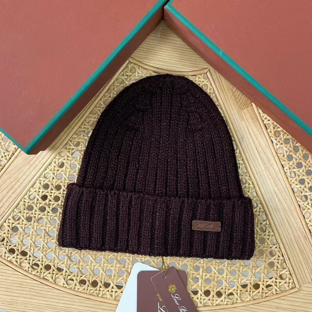 Loro Piana Fall And Winter Knitted Wool Keep Warm Cold Hat #74267