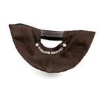 Chrome Hearts Men's Cross Leather-covered Embroidered Letter Print Trendy Baseball Cap Hat #77444