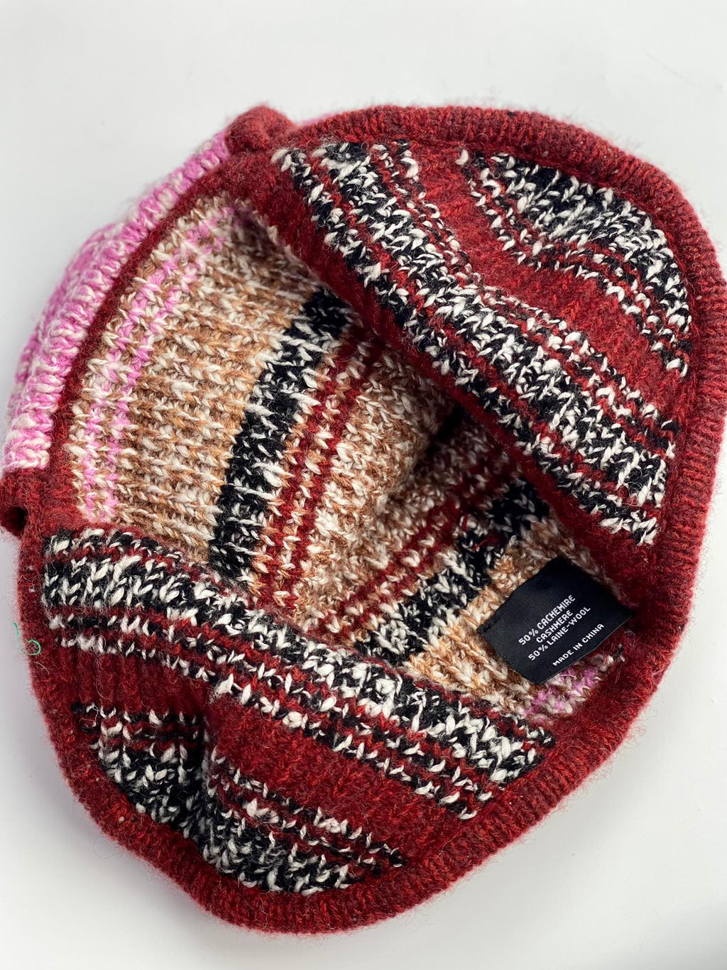 Chanel Women's Autumn and Winter Colorblocking Knitted Ski Hat Cap #74565