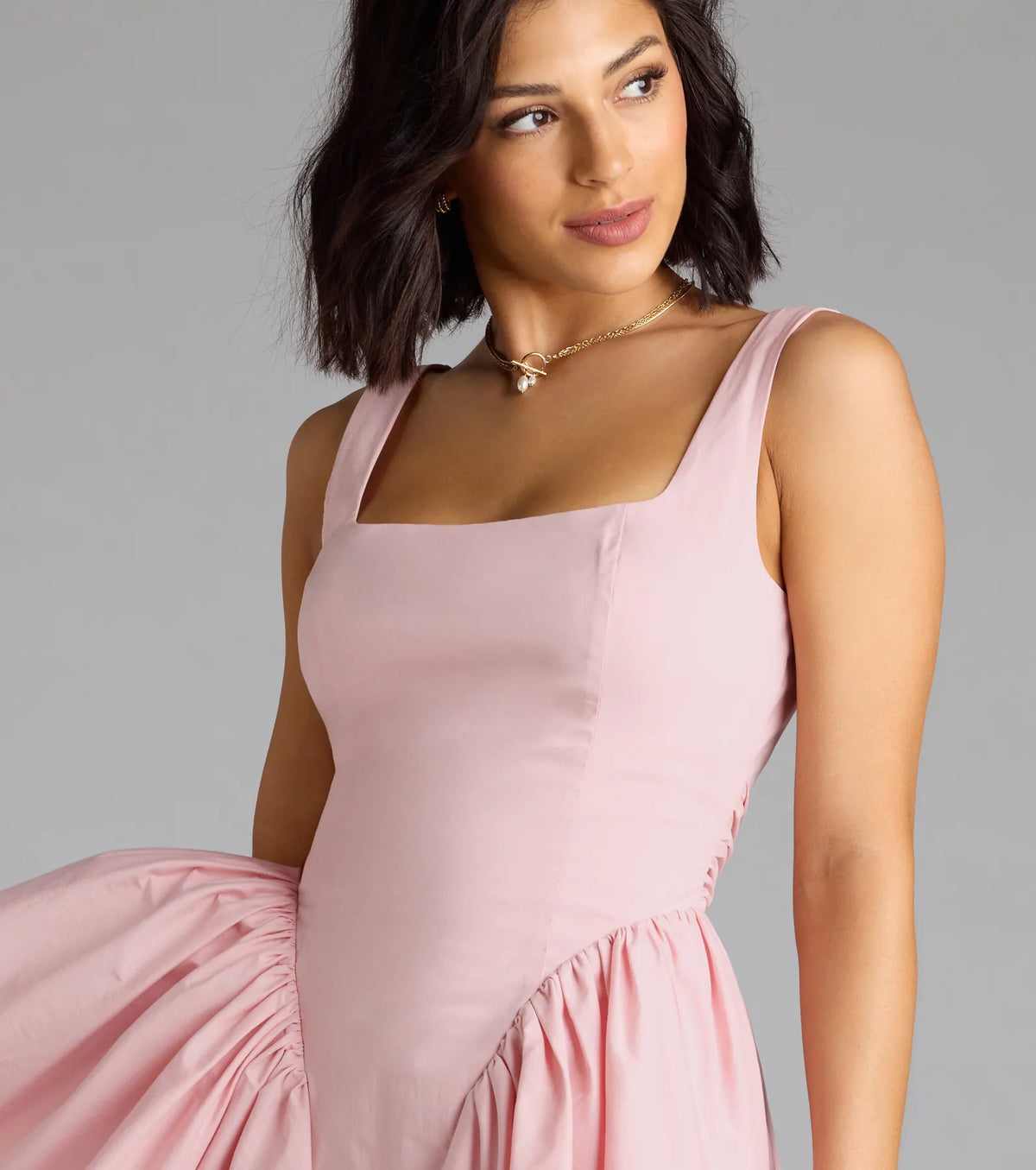 Sugar And Spice Sleeveless Tie-Back Skater Dress