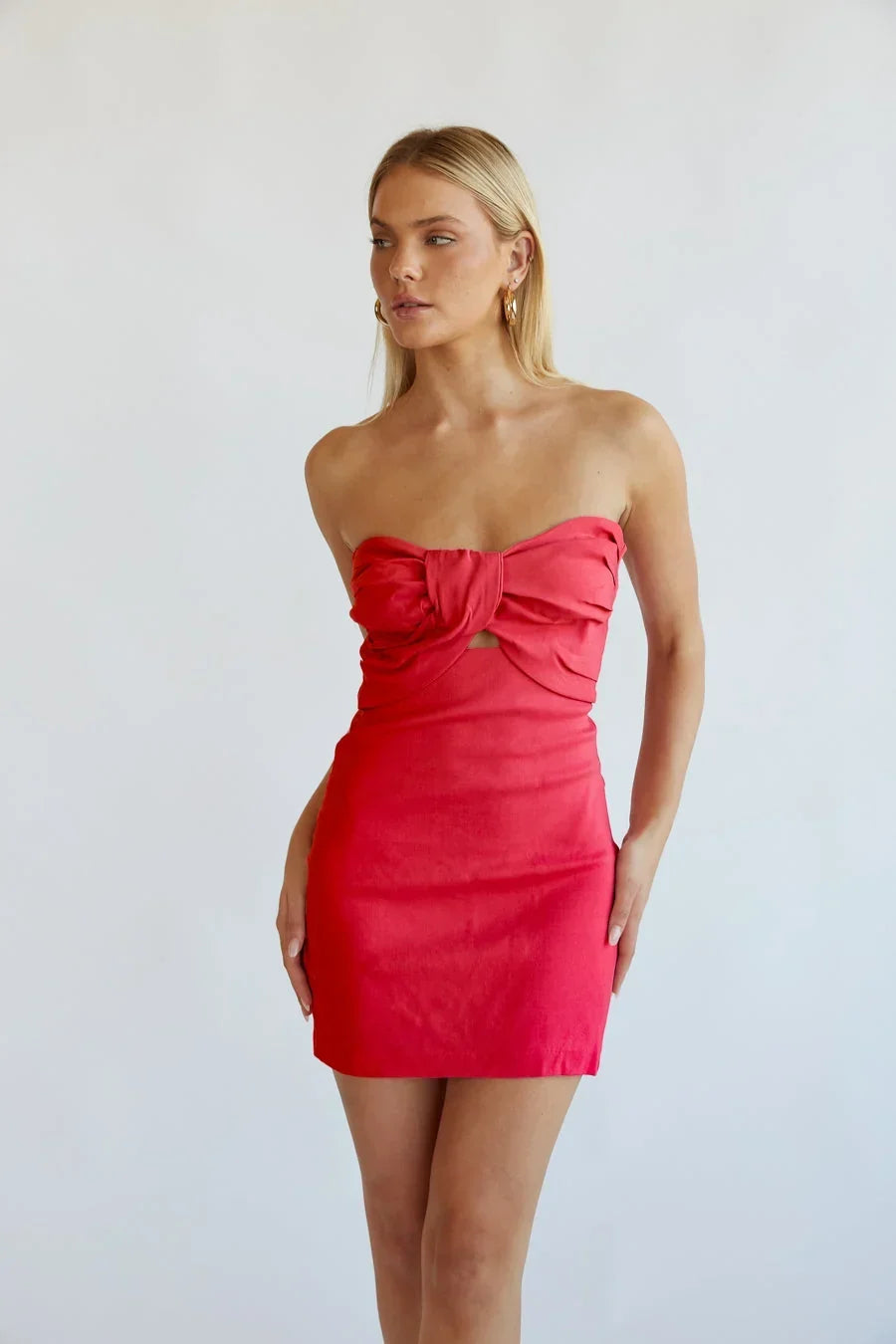 Kynlee Twist Front Mini Dress