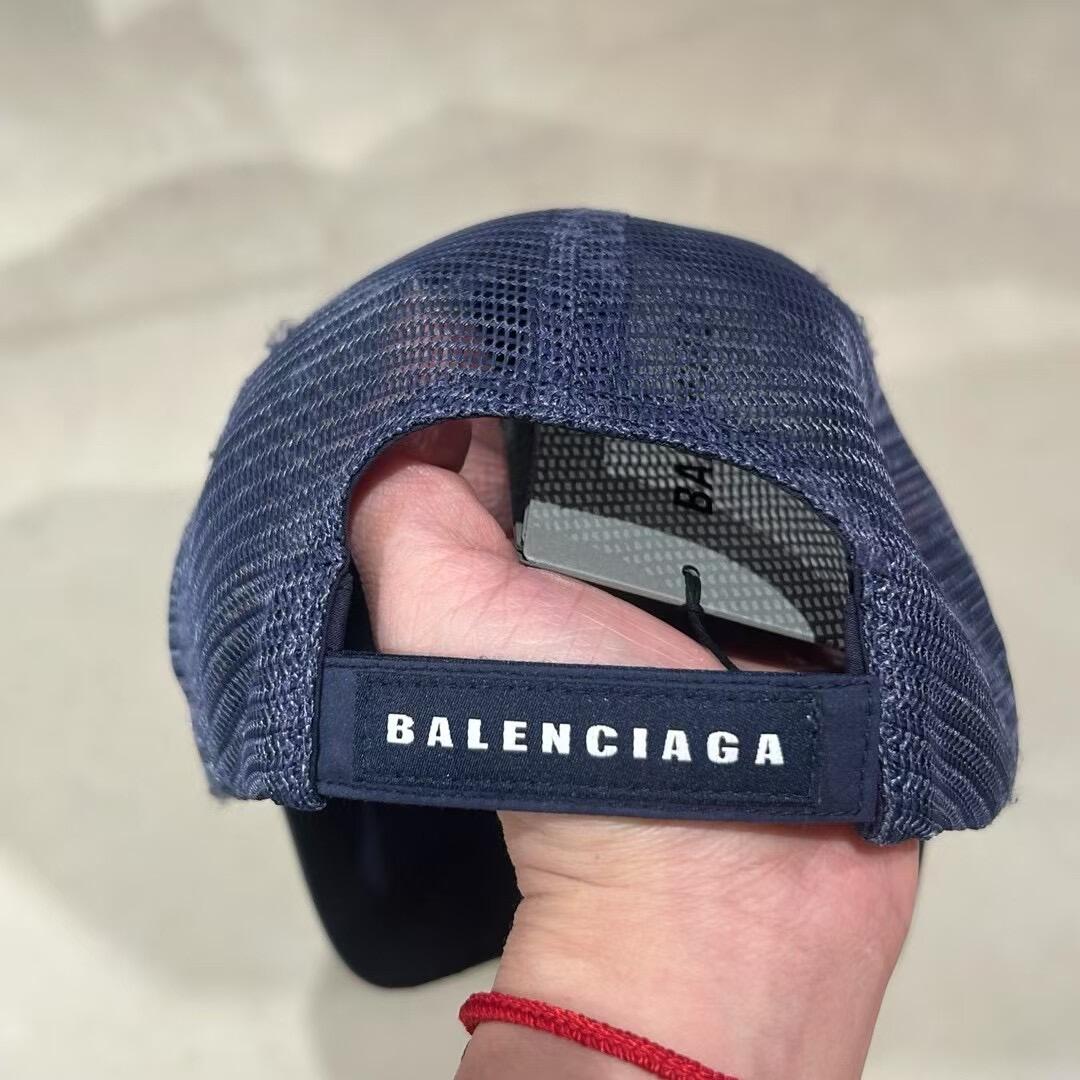 Balenciaga Trucker Men's Solid Color Technical Polyester Mesh Baseball Cap Hat #77311
