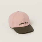 MiuMiu Men's and Women's Colorblocking Embroidered Lettered Duck Hat Cap #76282