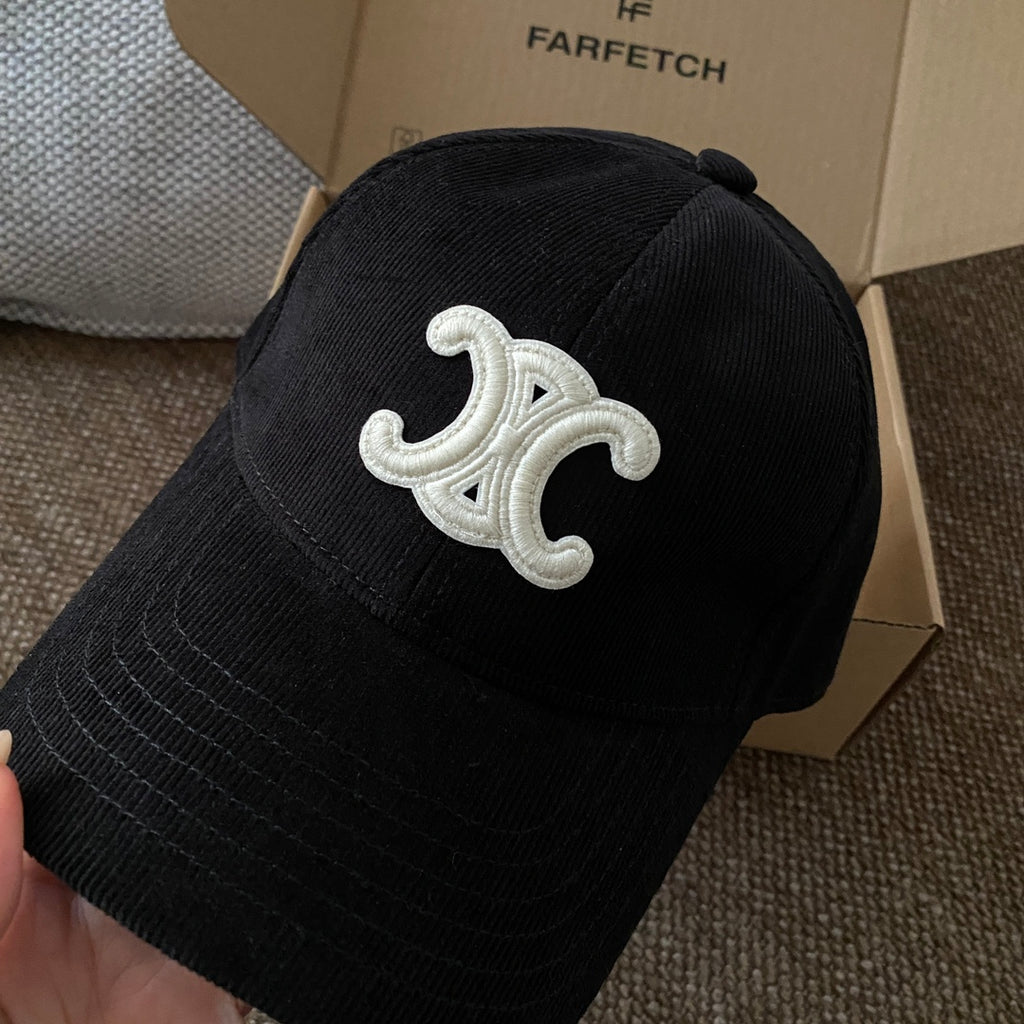 Celine Men Women Fashion Vintage Cowboy Letter Embroidery Baseball Cap Blue Casual Duck Hat #75683