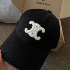 Celine Men Women Fashion Vintage Cowboy Letter Embroidery Baseball Cap Blue Casual Duck Hat #75683