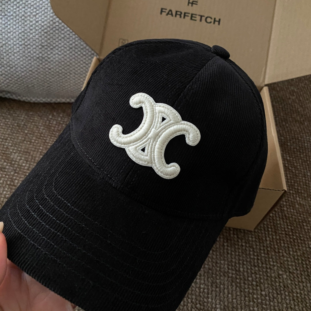 Celine Men Women Fashion Vintage Cowboy Letter Embroidery Baseball Cap Blue Casual Duck Hat #75683