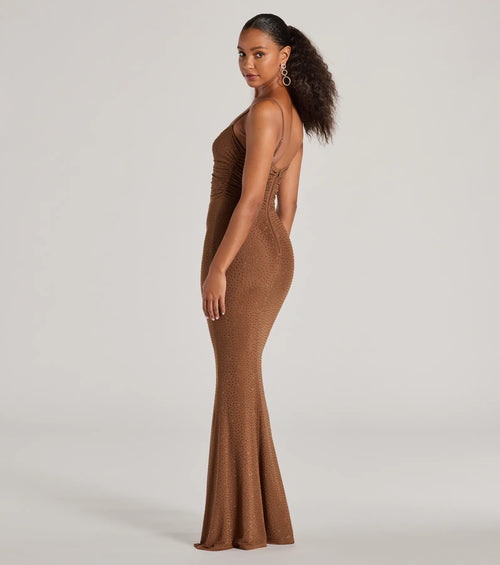 Avianna Formal Rhinestone Mesh Mermaid Dress