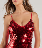 Aurinda Sequin High Slit Formal Dress