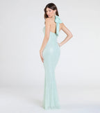 Brenna Halter Mermaid Sequin Formal Dress