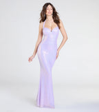Brenna Halter Mermaid Sequin Formal Dress