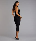 Timeless Mood Ruched Midi Dress