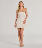 Charming Radiance Drop Waist Sequin Mini Dress