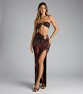 Vacay Scandal Tropical Cutout Maxi Dress
