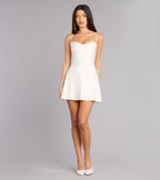 Laced Up A-Line Mini Dress