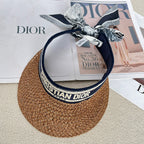 Dior D-Ocean Mitzah Women's Summer Knitted Sun Hat Cap #73123