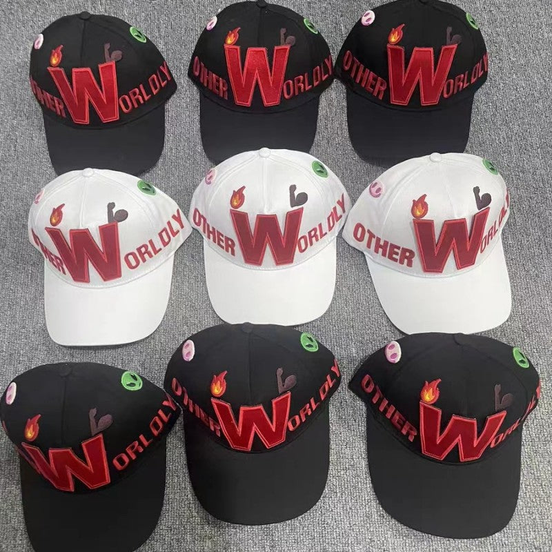 Walter Van Beirendonck Walter Van Beirendonck Rainbow Alien Stereo Baseball Cap W Letter Embroidered Duck Hat Accessories Ngvp #2412
