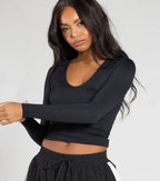 Start With The Basic V-Neck Crop Top