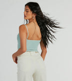Sultry Perfection Mesh Cropped Bustier Top