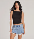 Second Look Open-Back Knit Tank Top