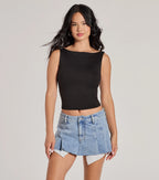 Second Look Open-Back Knit Tank Top