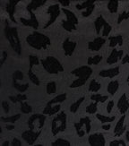 Alluring Flocked Leopard Print Halter Top