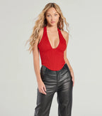 Sleek And Stunning Corset Halter Top