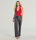 Sleek And Stunning Corset Halter Top