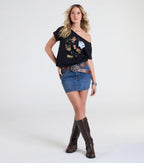 Good Luck Charm Crop Graphic Tee