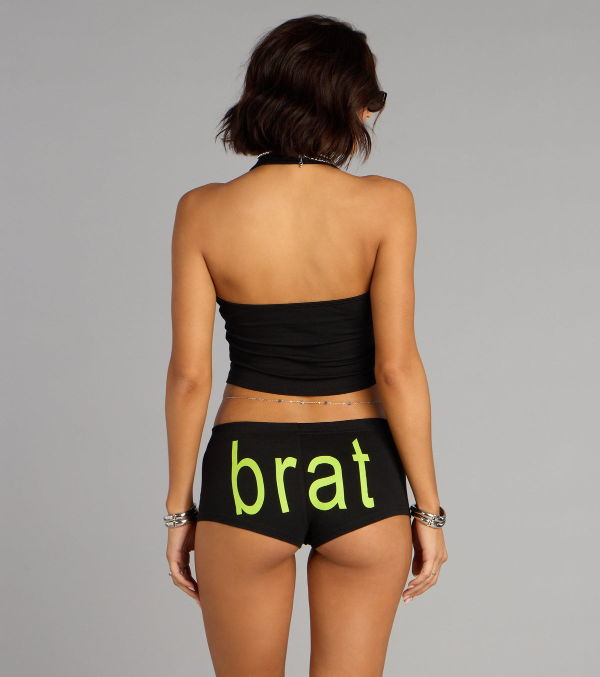 Charli xcx 365 Party Girl Graphic Halter Top