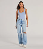 Staple Piece Scoop Neck Bodysuit