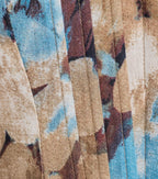Charming Treasure Abstract Print Corset Top