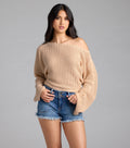 Cute In Crochet Long Sleeve Sweater