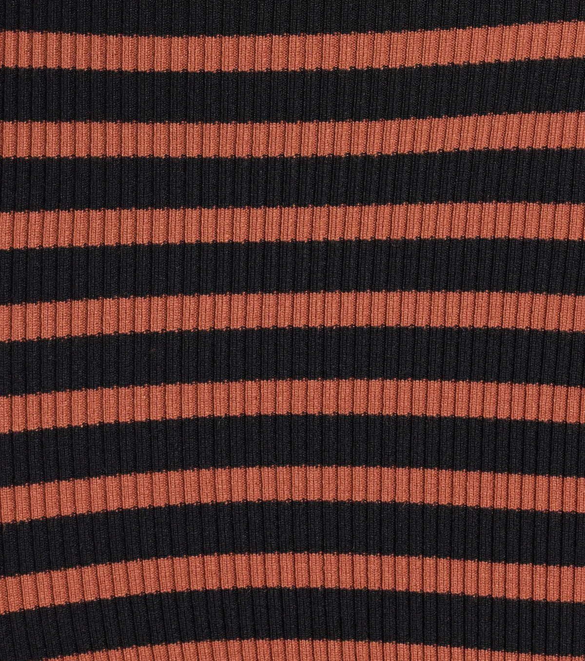 Trendy Staple Striped Ribbed Knit Midi Dress