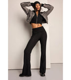 Cute And Comfy Zip-Front Cropped Knit Hoodie