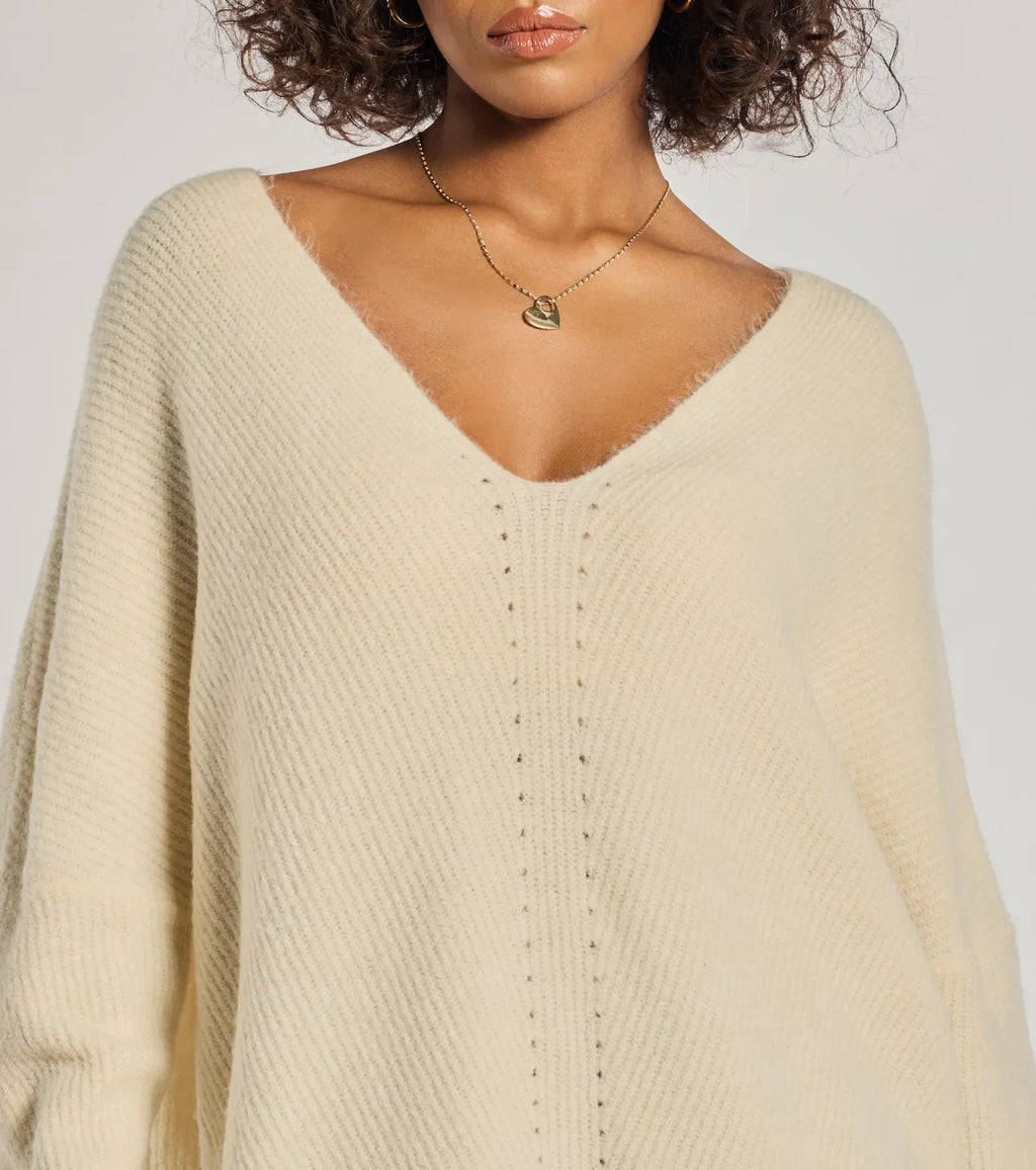 Effortless And Cozy Knit Long Sleeve Oversized Sweater