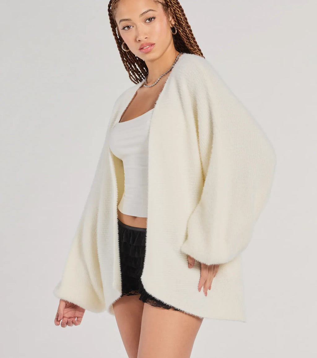 Cuddle Weather Eyelash Knit Cardigan