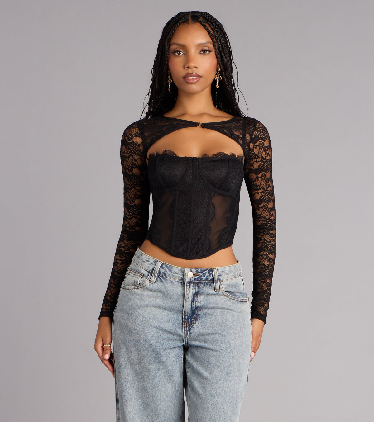 Delicate Edge Lace Bolero