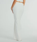 Updated Chic High Rise Slit Linen Maxi Skirt