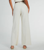 Cutest Babe Wide Leg Linen Trouser Pants