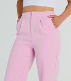 Style So Chic Straight-Leg Woven Trouser Pants
