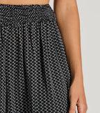 All Set Up High Rise Geometric Palazzo Pants