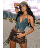 Let's Ride Fringe Hot Shorts