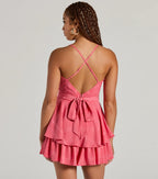 Meant To Be Surplice V-Neck Strappy Chiffon Romper