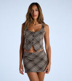 Plaid About You Mini Skort