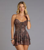 Fierce Instinct Lace-Up Romper