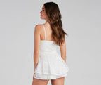 Flirty And Fab Lace Skater Romper
