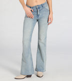 Vibe Check High-Rise Flare Denim Jeans