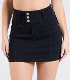 In For A Ride Denim Mini Skort
