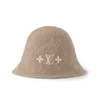 Louis Vuitton LV Fluffy Women's Autumn and Winter Solid Color Embroidered Logo Logo Mohair Fisherman's Hat Cap #74912