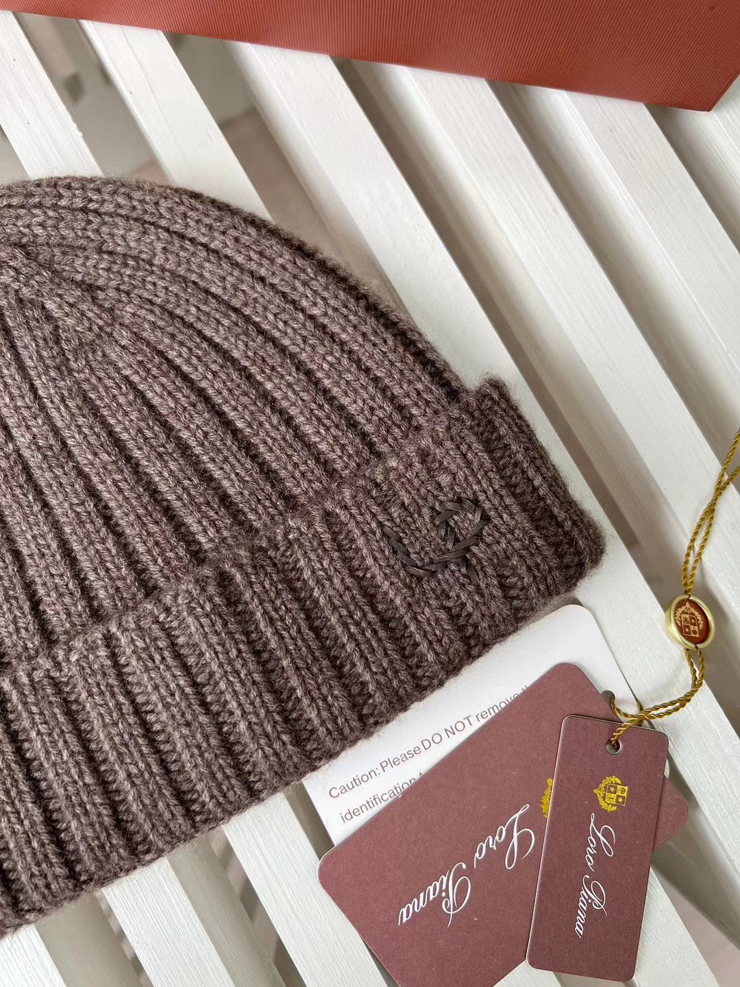 Loro Piana Cashmere Knit Hat Scarf Set #6664